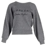 Grey Cotton Burberry Sweater