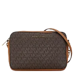 Brown Canvas Michael Kors Crossbody Bag