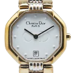 Gold Metal Dior Watch