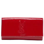 Red Fabric Yves Saint Laurent Clutch