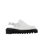 White Leather Toga Pulla Flats