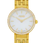 White Metal Fendi Watch