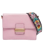 Pink Leather Etro Shoulder Bag