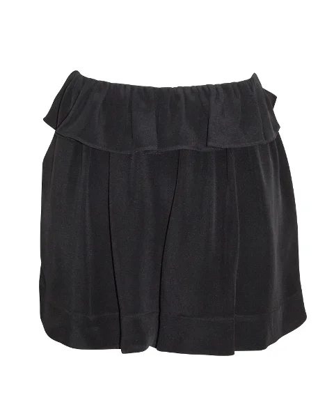 Black Silk Chloé Shorts