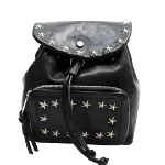 Black Leather Jimmy Choo Backpack