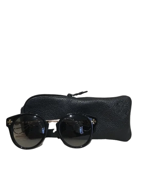 Black Acetate Chrome Hearts Sunglasses