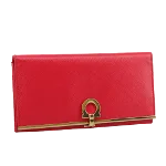 Red Leather Salvatore Ferragamo Wallet