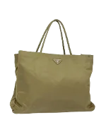 Green Nylon Prada Handbag