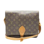 Brown Canvas Louis Vuitton Cartouchiere