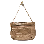 Gold Leather Lanvin Handbag