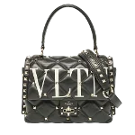 Black Leather Valentino Handbag