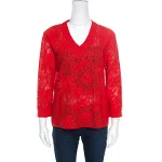 Red Knit Ermanno Scervino Sweater