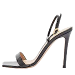 Black Leather Gianvito Rossi Sandals