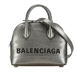 Silver Leather Balenciaga Ville