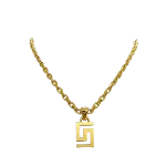 Gold Fabric Versace Necklace