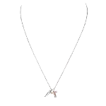 Silver White Gold Armani Necklace