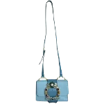 Blue Leather Miu Miu Shoulder Bag