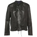 Black Leather Maje Jacket