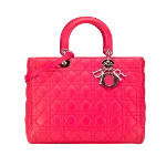 Pink Leather Dior Lady Dior