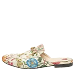 Multicolor Canvas Gucci Flats