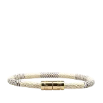 White Canvas Louis Vuitton Bracelet