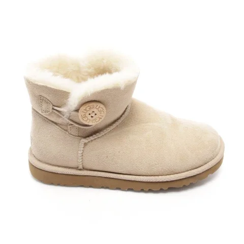 Beige Leather UGG Boots
