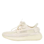 White Fabric Yeezy x Adidas Sneakers