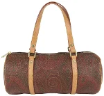 Brown Canvas Etro Travel Bag