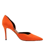 Orange Suede Celine Heels