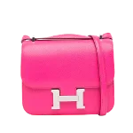 Pink Leather Hermès Constance Bag