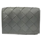 Grey Leather Bottega Veneta Wallet