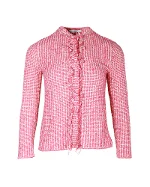 Pink Cotton Prada Cardigan
