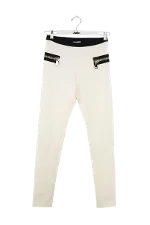 White Viscose Moncler Pants