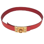 Red Leather Hermès Belt