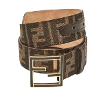 Brown Canvas Fendi Belt