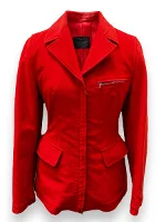 Red Cotton Prada Blazer