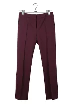Burgundy Fabric Diane Von Furstenberg Pants