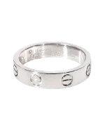 Silver White Gold Cartier Ring