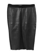 Black Leather Isabel Marant Skirt