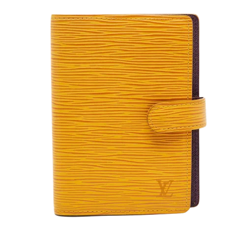 Yellow Leather Louis Vuitton Agenda