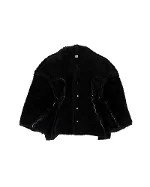 Black Fur Rick Owens Jacket