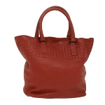 Red Leather Bottega Veneta Tote