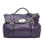 Purple Leather Mulberry Handbag