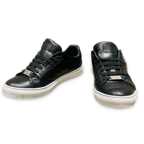 Black Leather Philipp Plein Sneakers