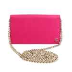 Pink Leather Gucci Wallet on Chain