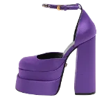 Purple Satin Versace Heels