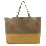 Beige Leather Celine Tote