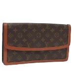 Brown Canvas Louis Vuitton Pochette Dame