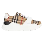 Beige Cotton Burberry Sneakers