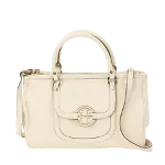 White Leather Tory Burch Handbag